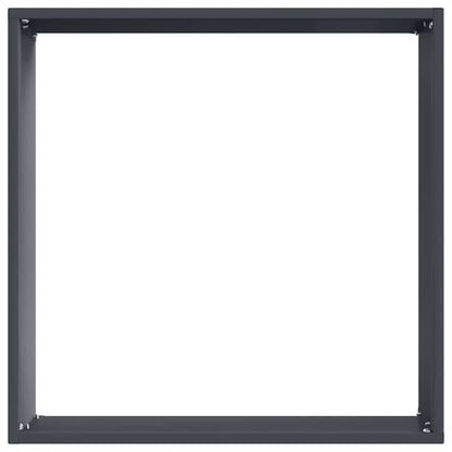 Rasenkante 6 stk. 40 x 40 x 13 cm Stahl Anthrazit