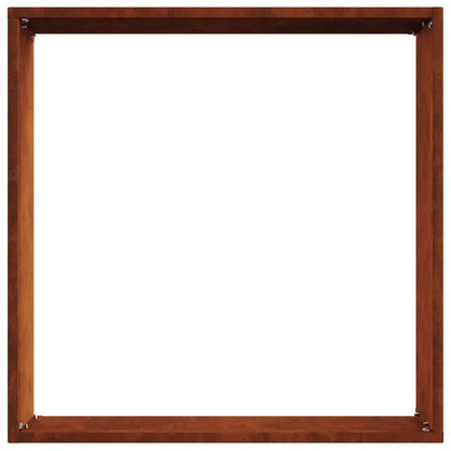 Rasenkante 40 x 40 x 13 cm Rostoptik