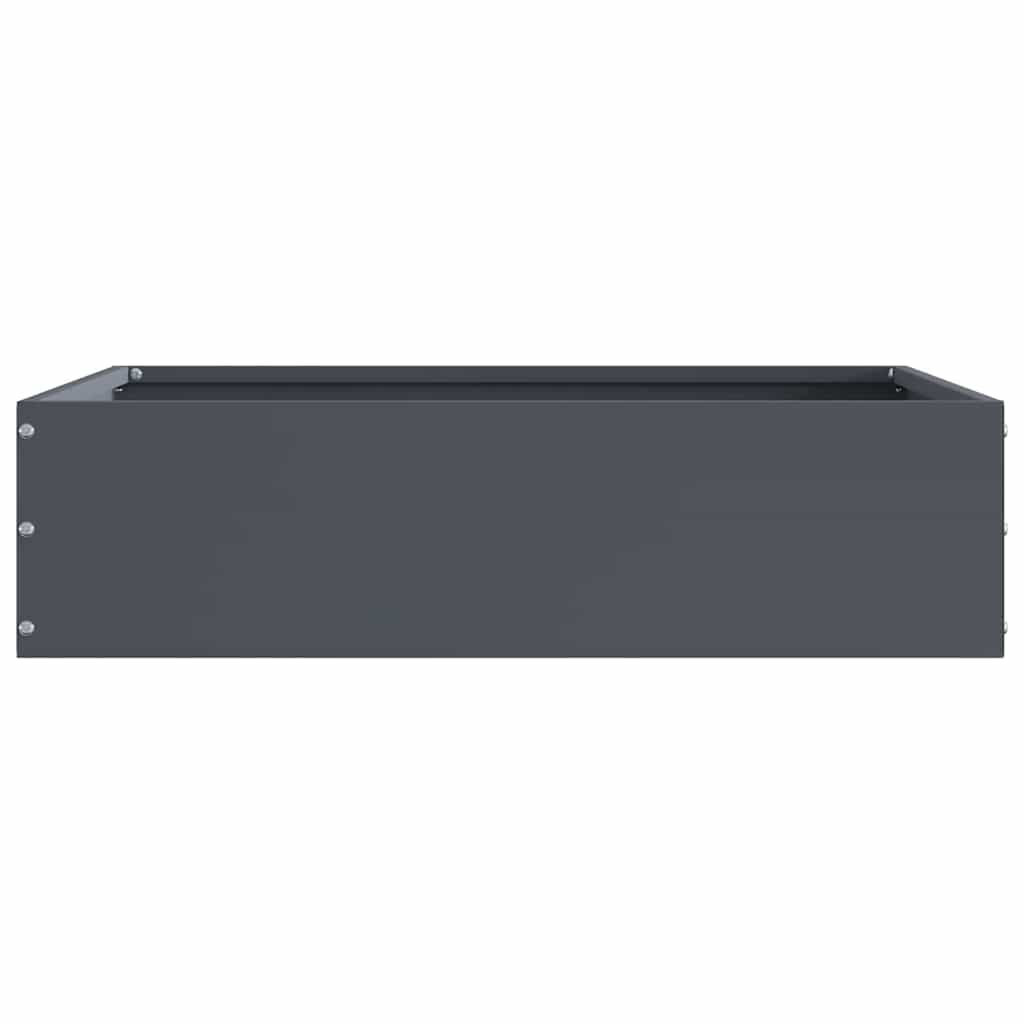 Rasenkante 50 x 50 x 13 cm Stahl Anthrazit