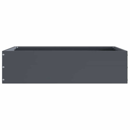 Rasenkante 50 x 50 x 13 cm Stahl Anthrazit