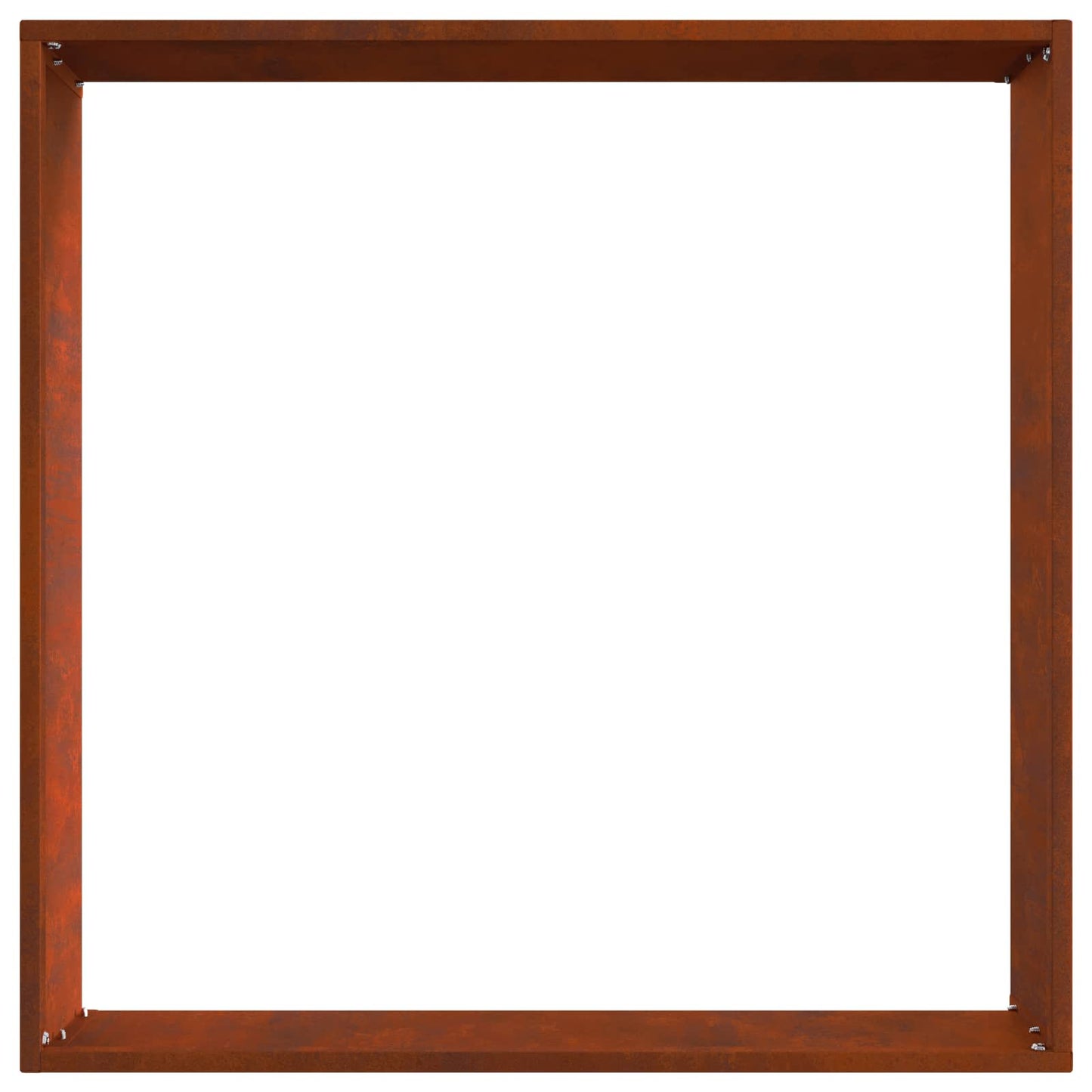 Rasenkante 50 x 50 x 13 cm Rostoptik
