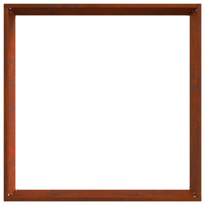 Rasenkante 50 x 50 x 13 cm Rostoptik