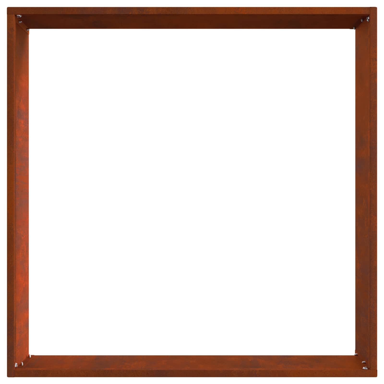 Rasenkante 6 stk. 50 x 50 x 13 cm Rostoptik