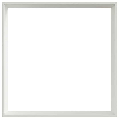 Rasenkante 60 x 60 x 13 cm Stahl Weiß