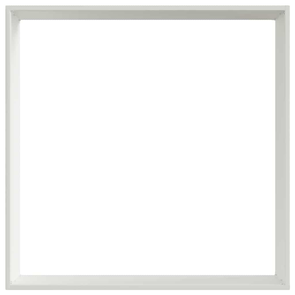Rasenkante 6 stk. 60 x 60 x 13 cm Stahl Weiß