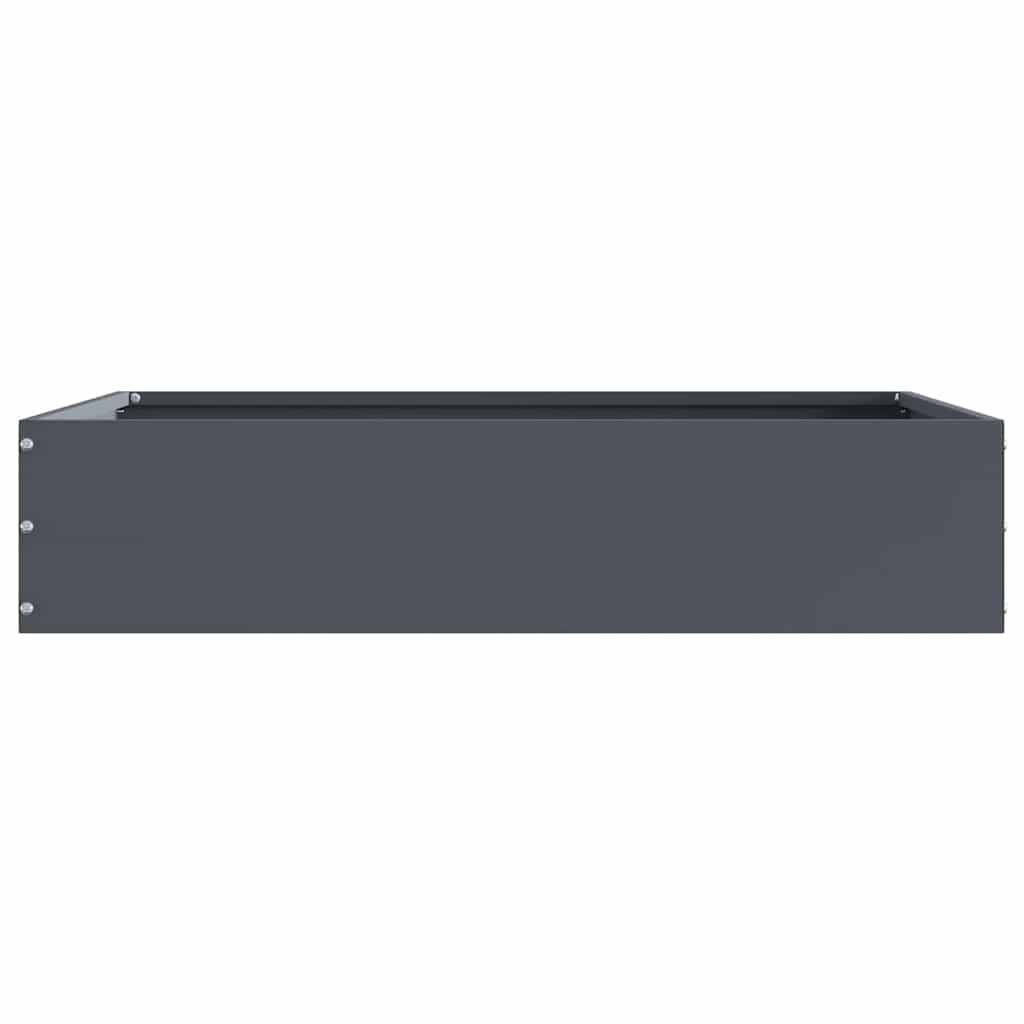 Rasenkante 60 x 60 x 13 cm Stahl Anthrazit