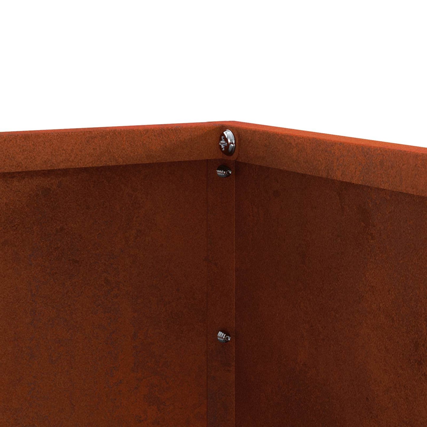 Rasenkante 60 x 60 x 13 cm Rostoptik