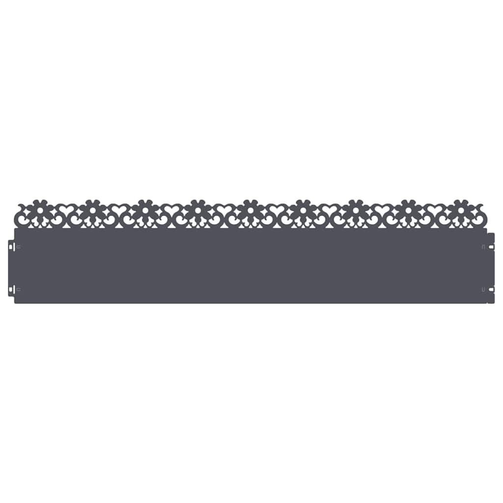 Rasenkanten 30 stk. 103 x 0,05 x 22 cm Stahl Anthrazit