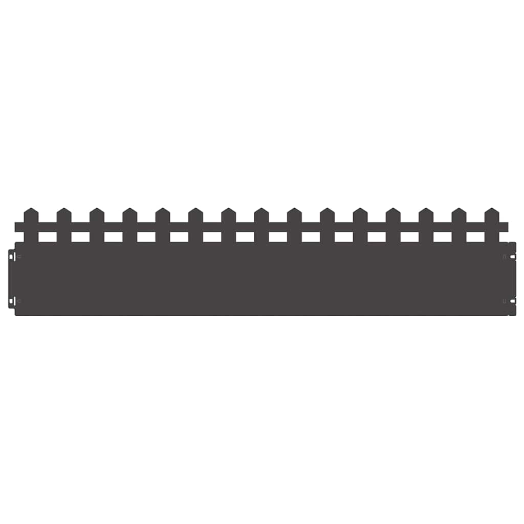 Rasenkanten 20 stk. 103 x 0,05 x 22 cm Stahl Schwarz