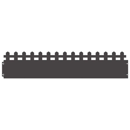 Rasenkanten 20 stk. 103 x 0,05 x 22 cm Stahl Schwarz