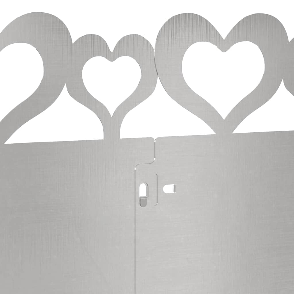 Rasenkanten 10 stk. 103 x 0,05 x 22 cm Edelstahl Silber