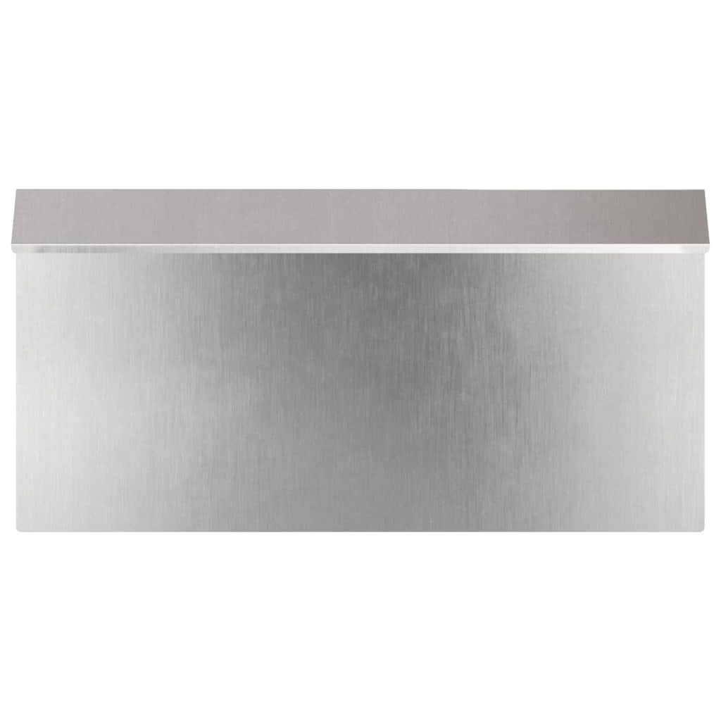 Schneckenzaun 50 x 3,5 x 25 cm Edelstahl Silber