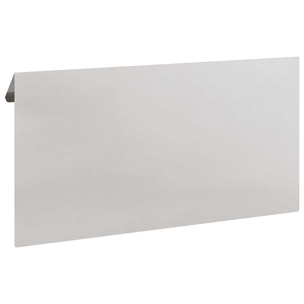 Schneckenzaun 4 stk. 50 x 3,5 x 25 cm Edelstahl Silber