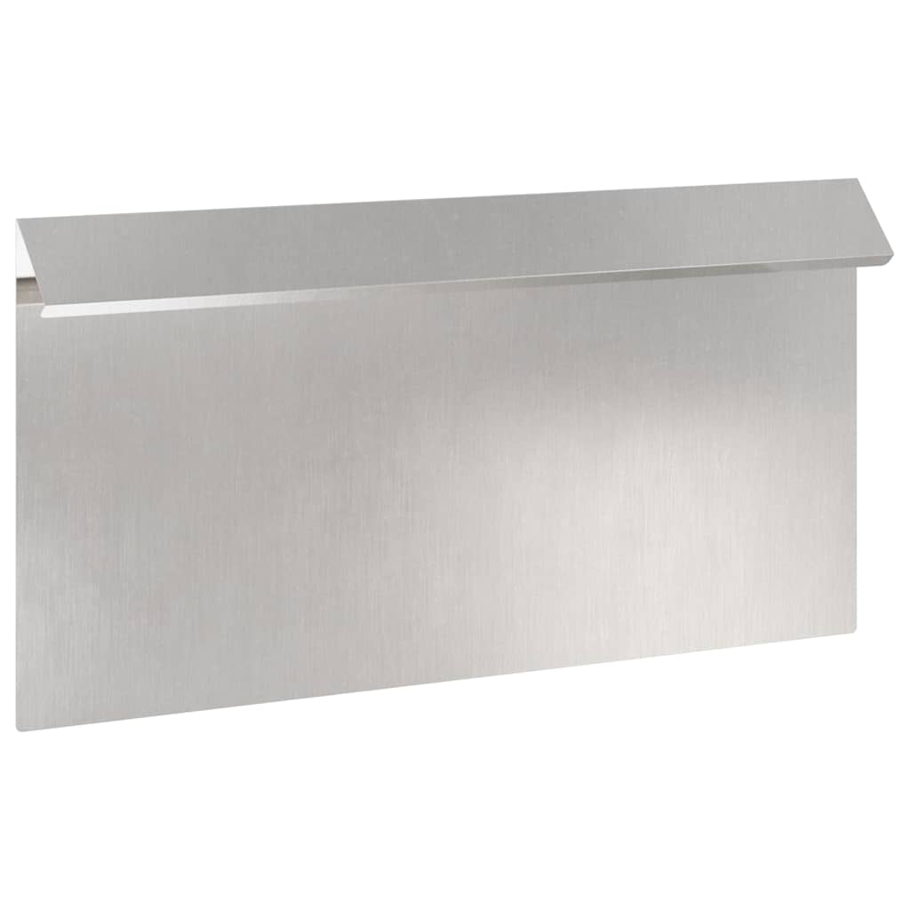 Schneckenzaun 16 stk. 50 x 3,5 x 25 cm Edelstahl Silber