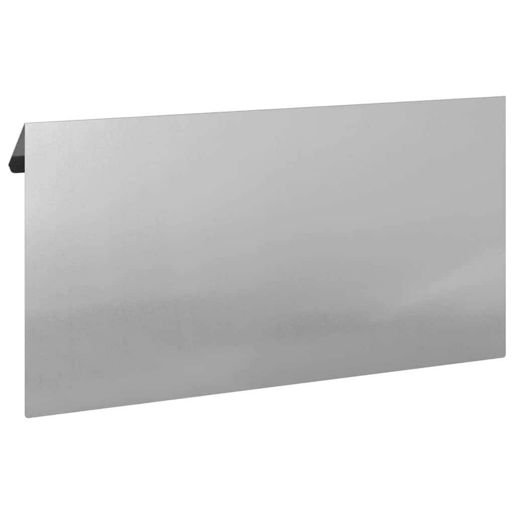 Schneckenzaun 4 stk. 50 x 3,5 x 25 cm Verzinkter Stahl Silber