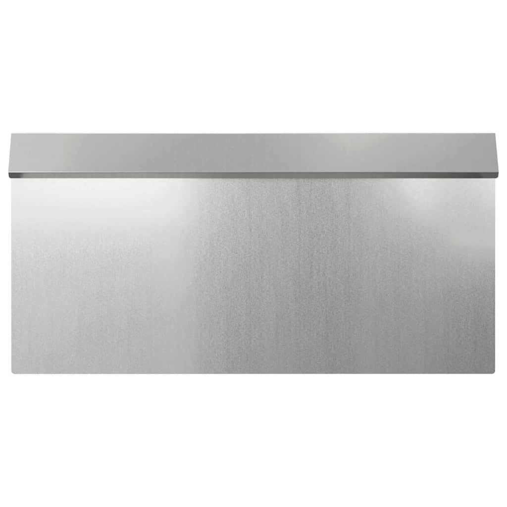 Schneckenzaun 4 stk. 50 x 3,5 x 25 cm Verzinkter Stahl Silber