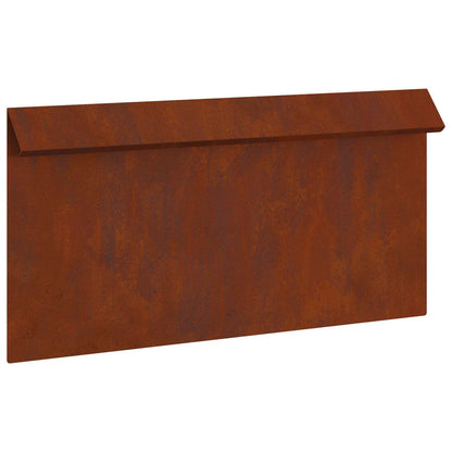 Schneckenzaun 50 x 3,5 x 25 cm Wetterfeststahl Rostoptik