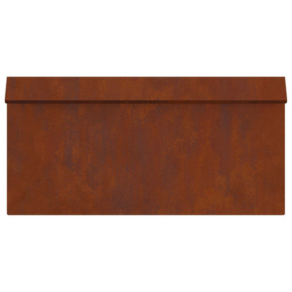 Schneckenzaun 50 x 3,5 x 25 cm Wetterfeststahl Rostoptik
