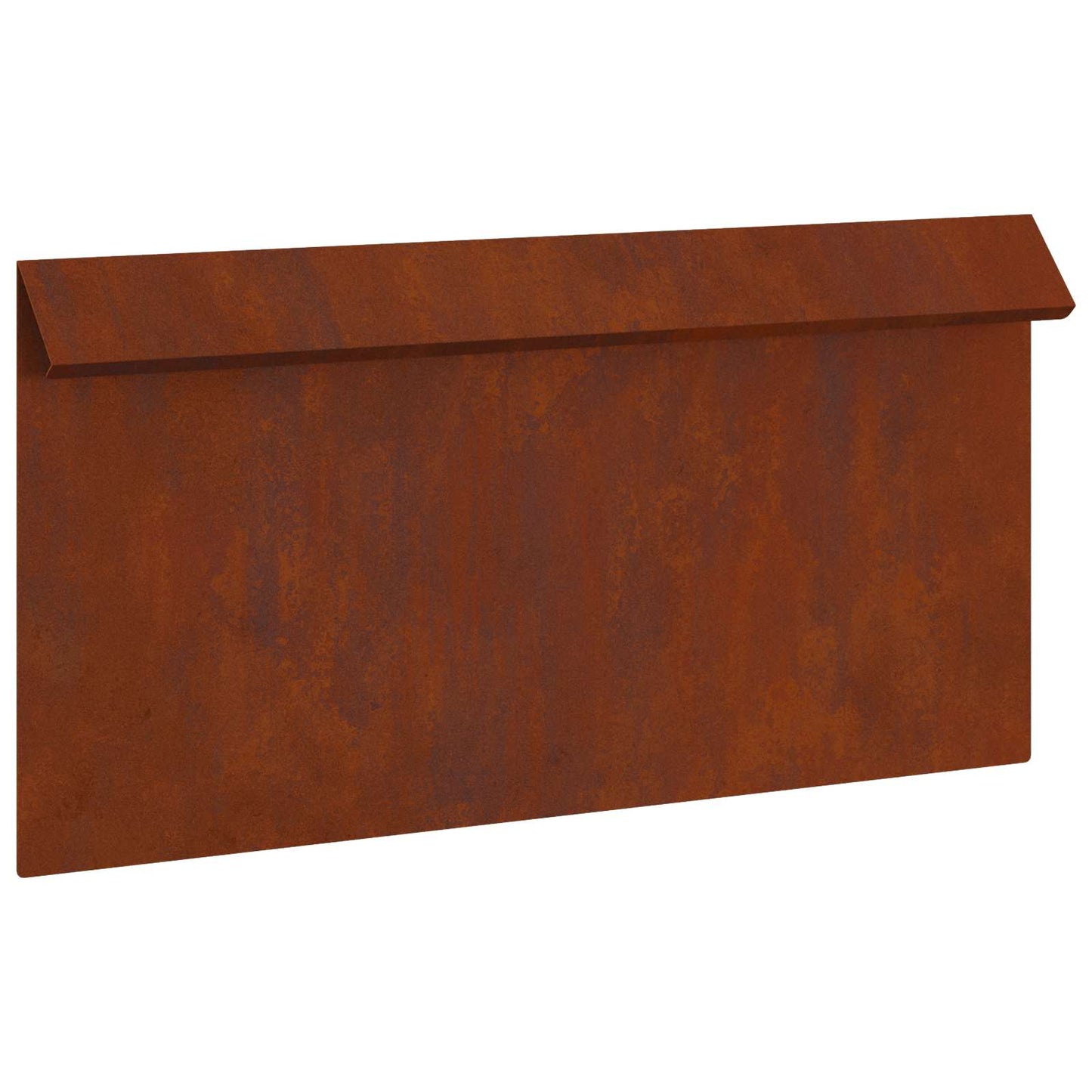 Schneckenzaun 4 stk. 50 x 3,5 x 25 cm Wetterfeststahl Rostoptik