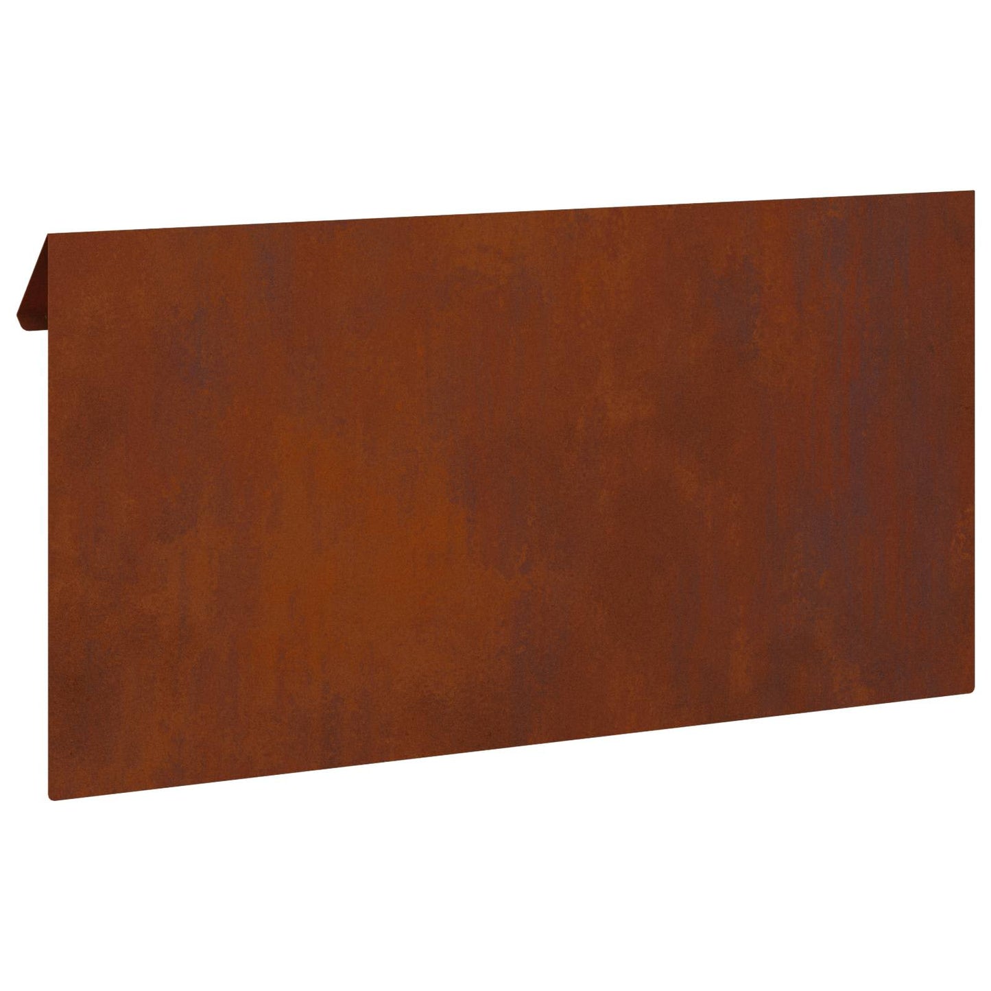 Schneckenzaun 4 stk. 50 x 3,5 x 25 cm Wetterfeststahl Rostoptik