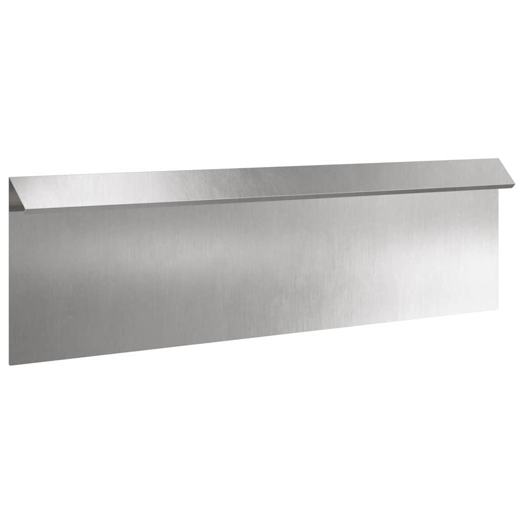 Schneckenzaun 100 x 3,5 x 25 cm Edelstahl Silber