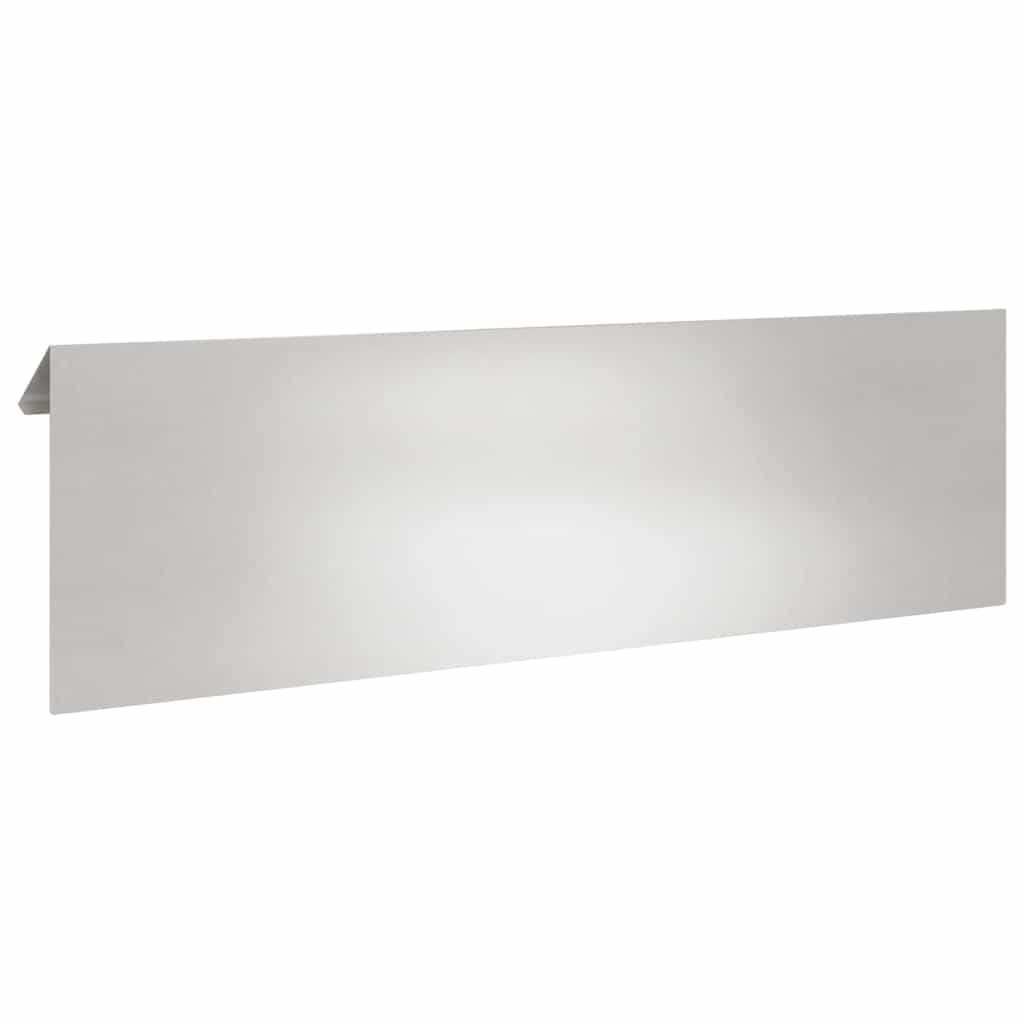Schneckenzaun 4 stk. 100 x 3,5 x 25 cm Edelstahl Silber