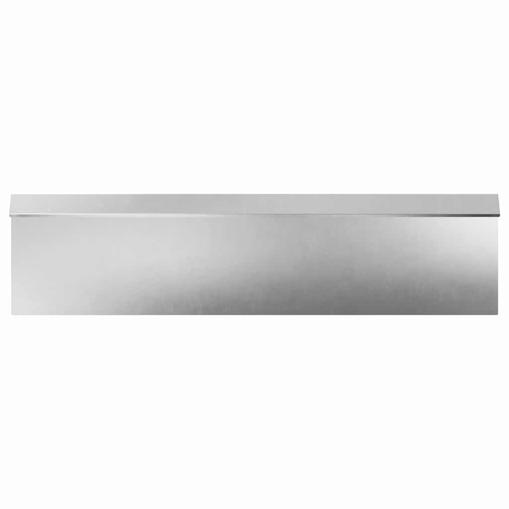 Schneckenzaun 4 stk. 100 x 3,5 x 25 cm Edelstahl Silber