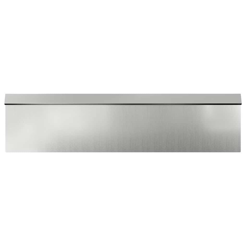 Schneckenzaun 100 x 3,5 x 25 cm Verzinkter Stahl Silber