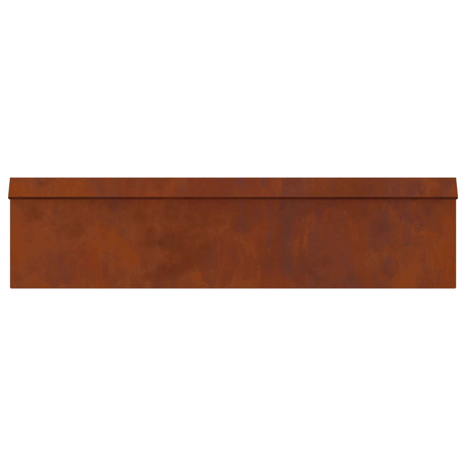 Schneckenzaun 4 stk. 100 x 3,5 x 25 cm Wetterfeststahl