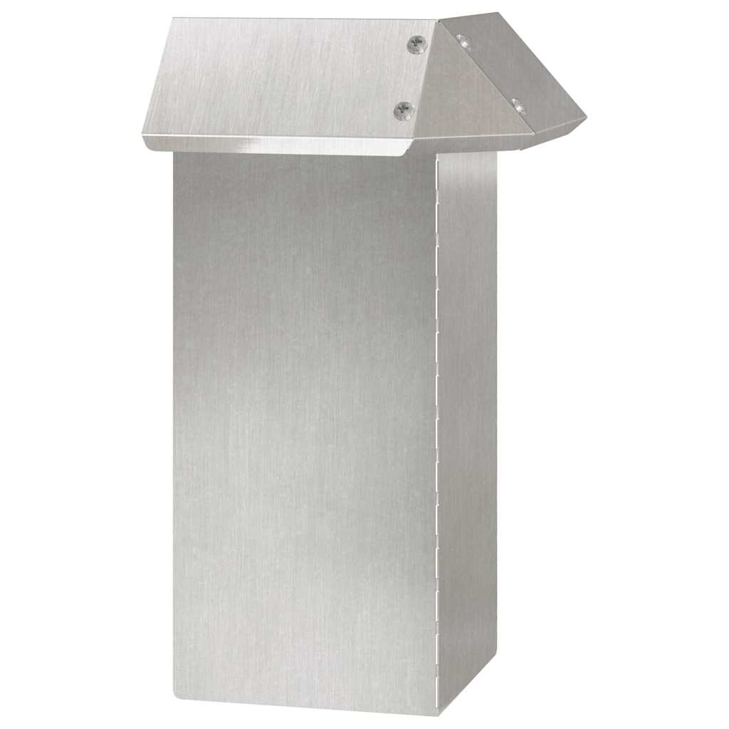 Schneckenzaun 13,5 x 13,5 x 25 cm Edelstahl Silber