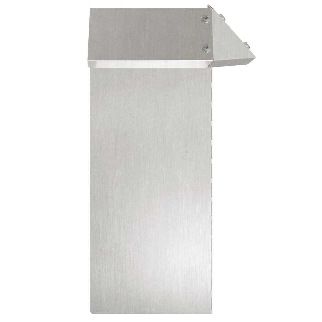 Schneckenzaun 13,5 x 13,5 x 25 cm Edelstahl Silber