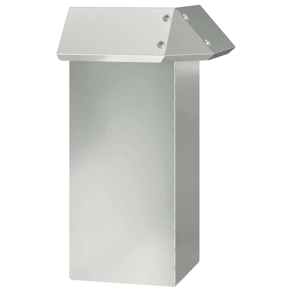 Schneckenzaun 13,5 x 13,5 x 25 cm Verzinkter Stahl Silber