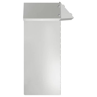 Schneckenzaun 13,5 x 13,5 x 25 cm Verzinkter Stahl Silber