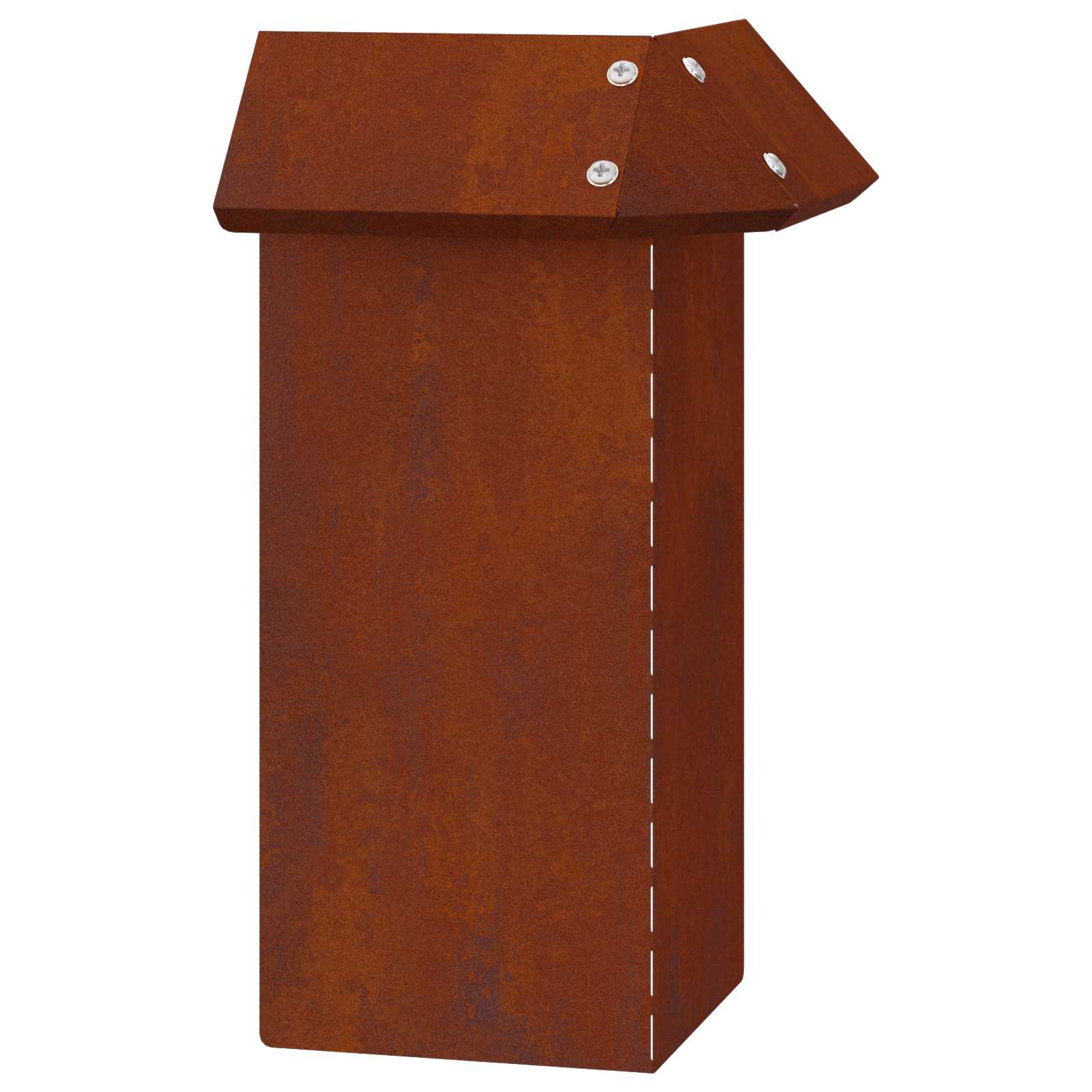 Schneckenzaun 13,5 x 13,5 x 25 cm Wetterfeststahl Rostoptik