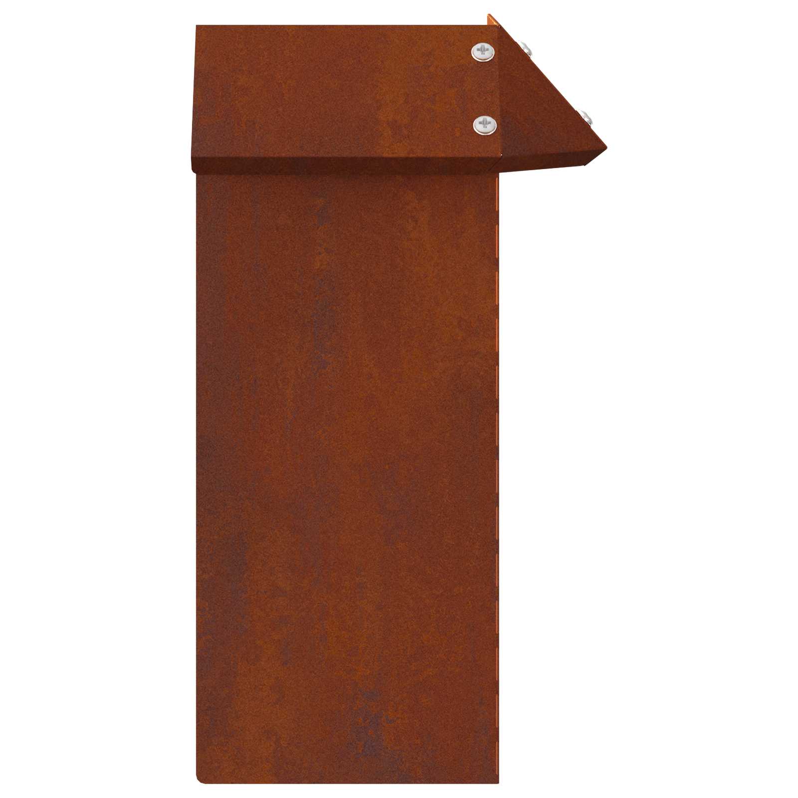 Schneckenzaun 13,5 x 13,5 x 25 cm Wetterfeststahl Rostoptik