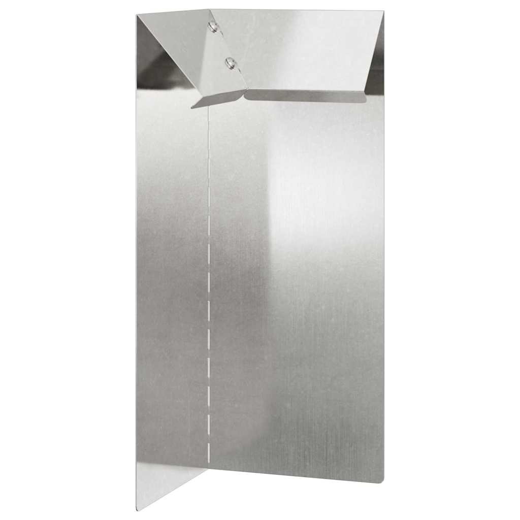 Schneckenzaun 10 x 10 x 25 cm Edelstahl Silber