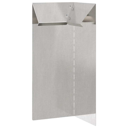 Schneckenzaun 10 x 10 x 25 cm Edelstahl Silber