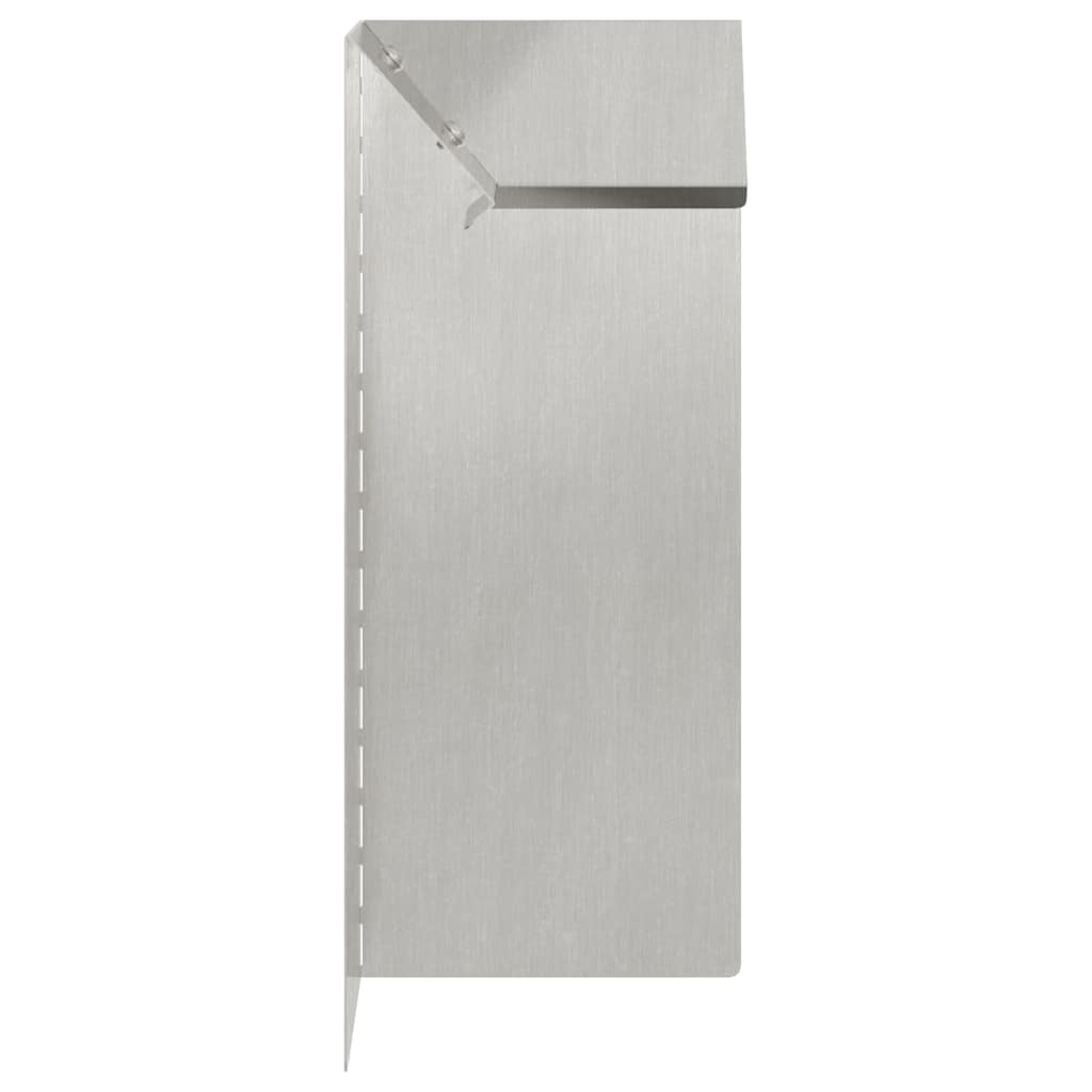 Schneckenzaun 10 x 10 x 25 cm Edelstahl Silber