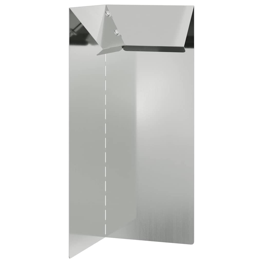 Schneckenzaun 10 x 10 x 25 cm Verzinkter Stahl Silber
