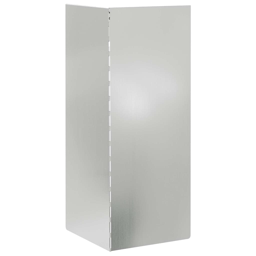 Schneckenzaun 10 x 10 x 25 cm Verzinkter Stahl Silber