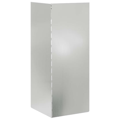 Schneckenzaun 4 stk. 10 x 10 x 25 cm Verzinkter Stahl Silber