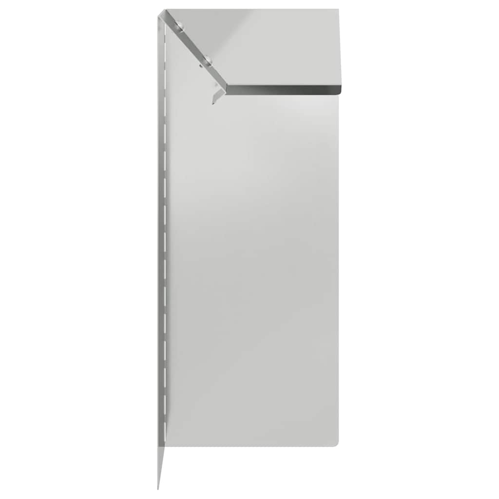 Schneckenzaun 4 stk. 10 x 10 x 25 cm Verzinkter Stahl Silber