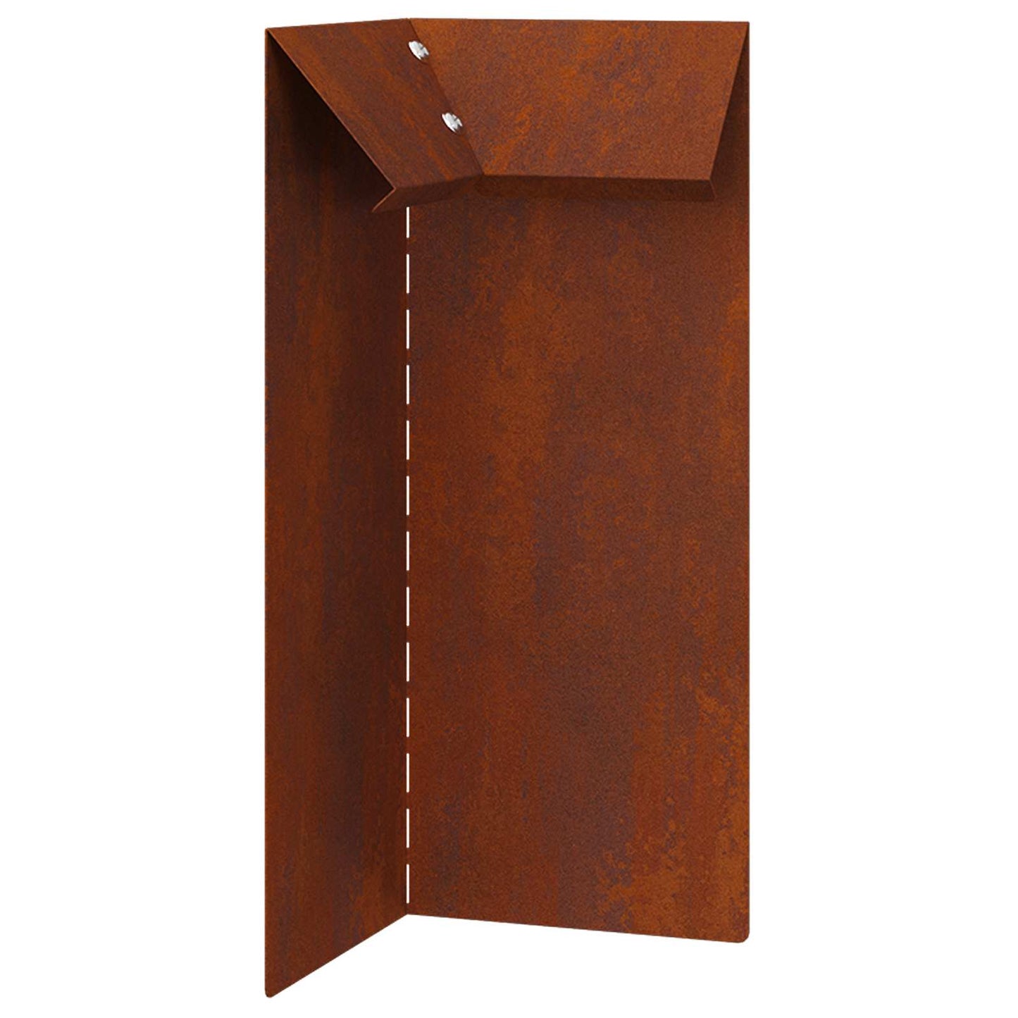 Schneckenzaun 4 stk. 10 x 10 x 25 cm Wetterfeststahl Rostoptik