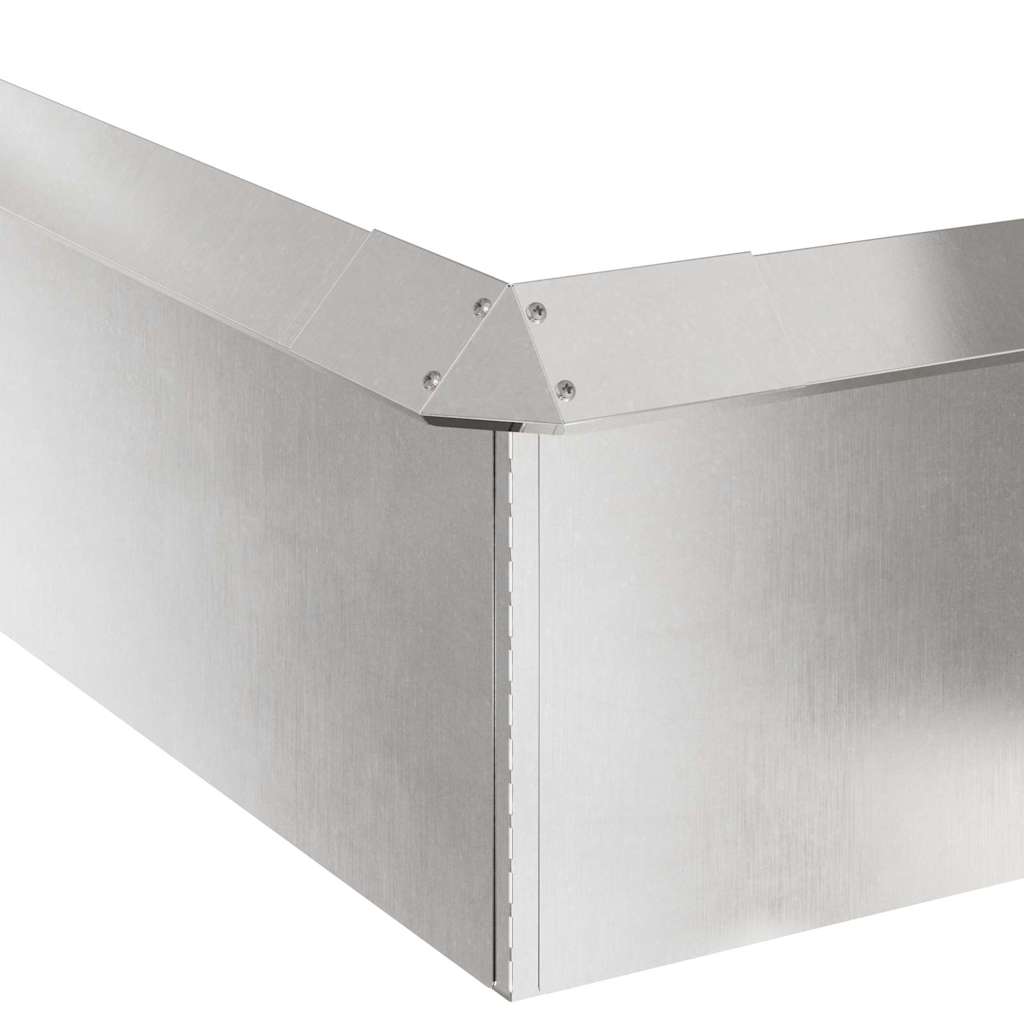 Schneckenzauns 8 stk. 100 x 3,5 x 25 cm Edelstahl Silber