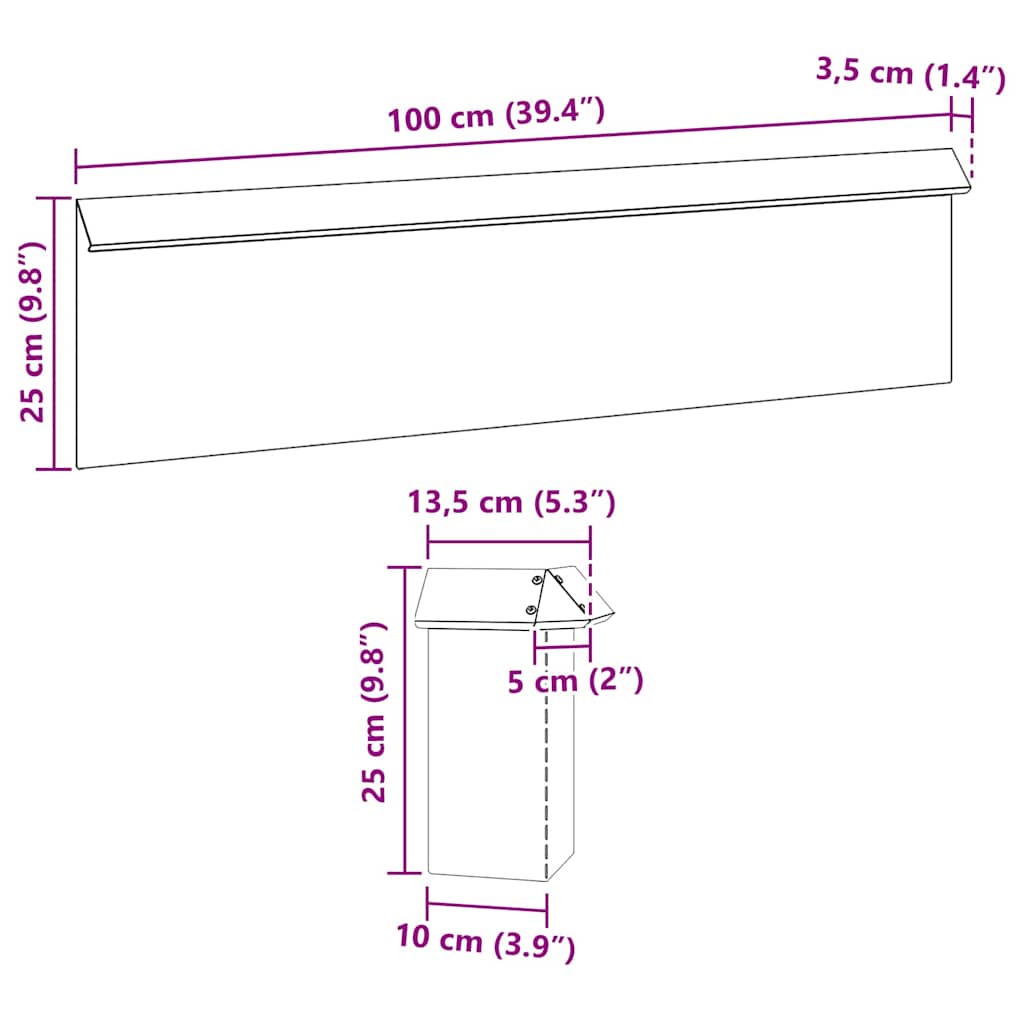 Schneckenzauns 8 stk. 100 x 3,5 x 25 cm Edelstahl Silber