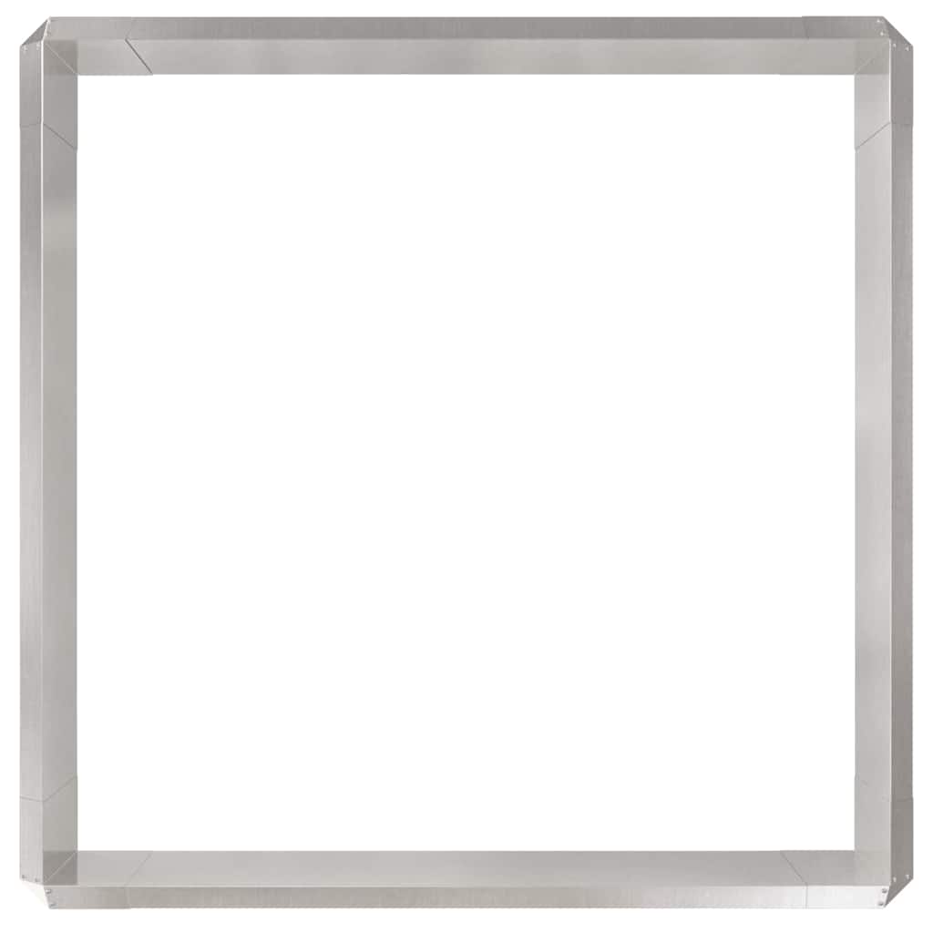 Schneckenzauns 8 stk. 100 x 3,5 x 25 cm Edelstahl Silber