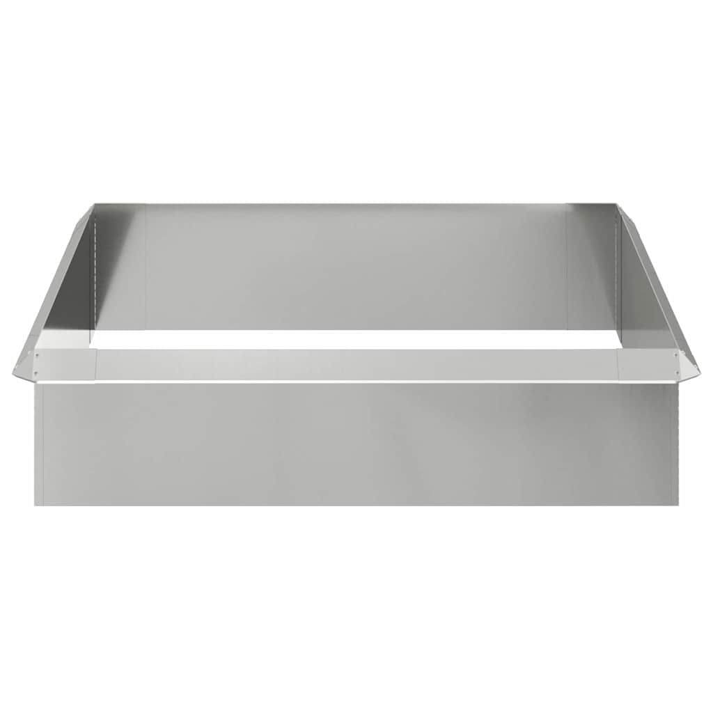 Schneckenzauns 8 stk. 100 x 3,5 x 25 cm Verzinkter Stahl Silber