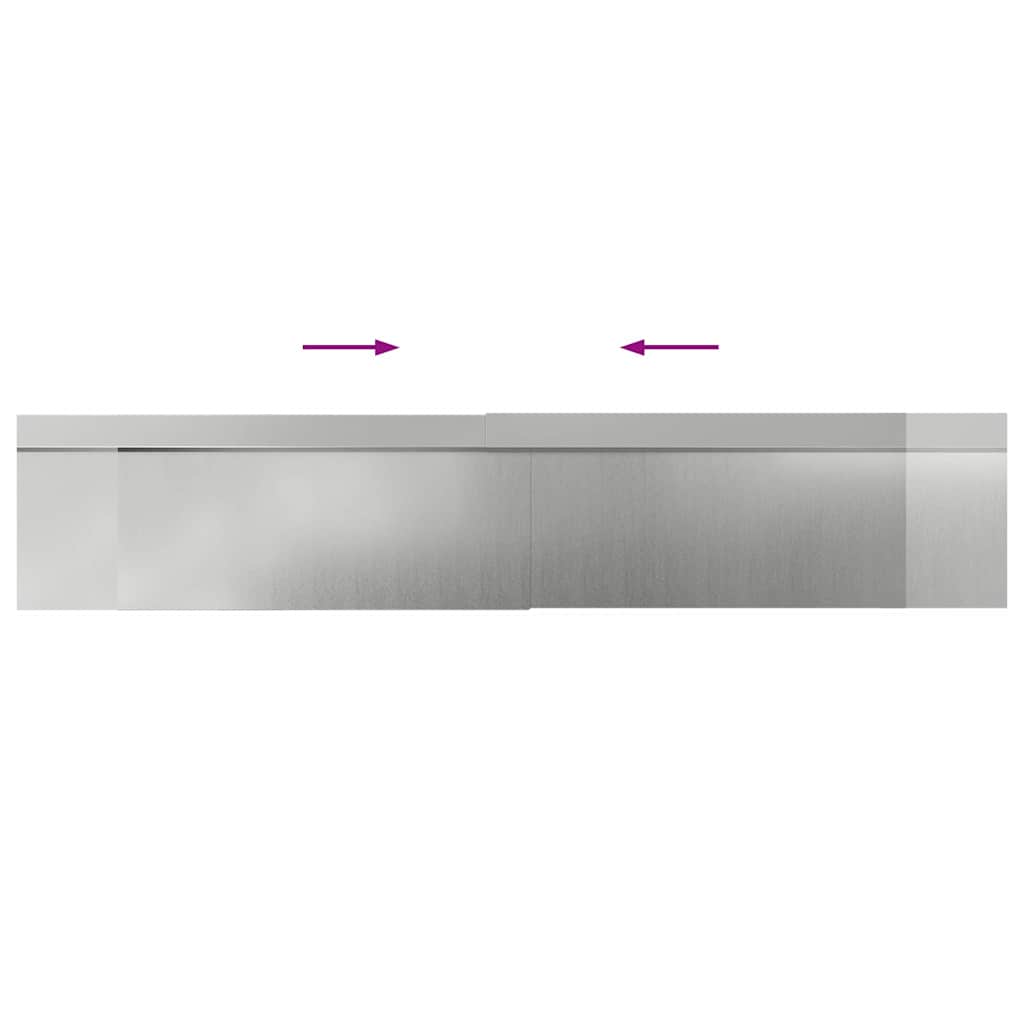 Schneckenzauns 8 stk. 100 x 3,5 x 25 cm Verzinkter Stahl Silber