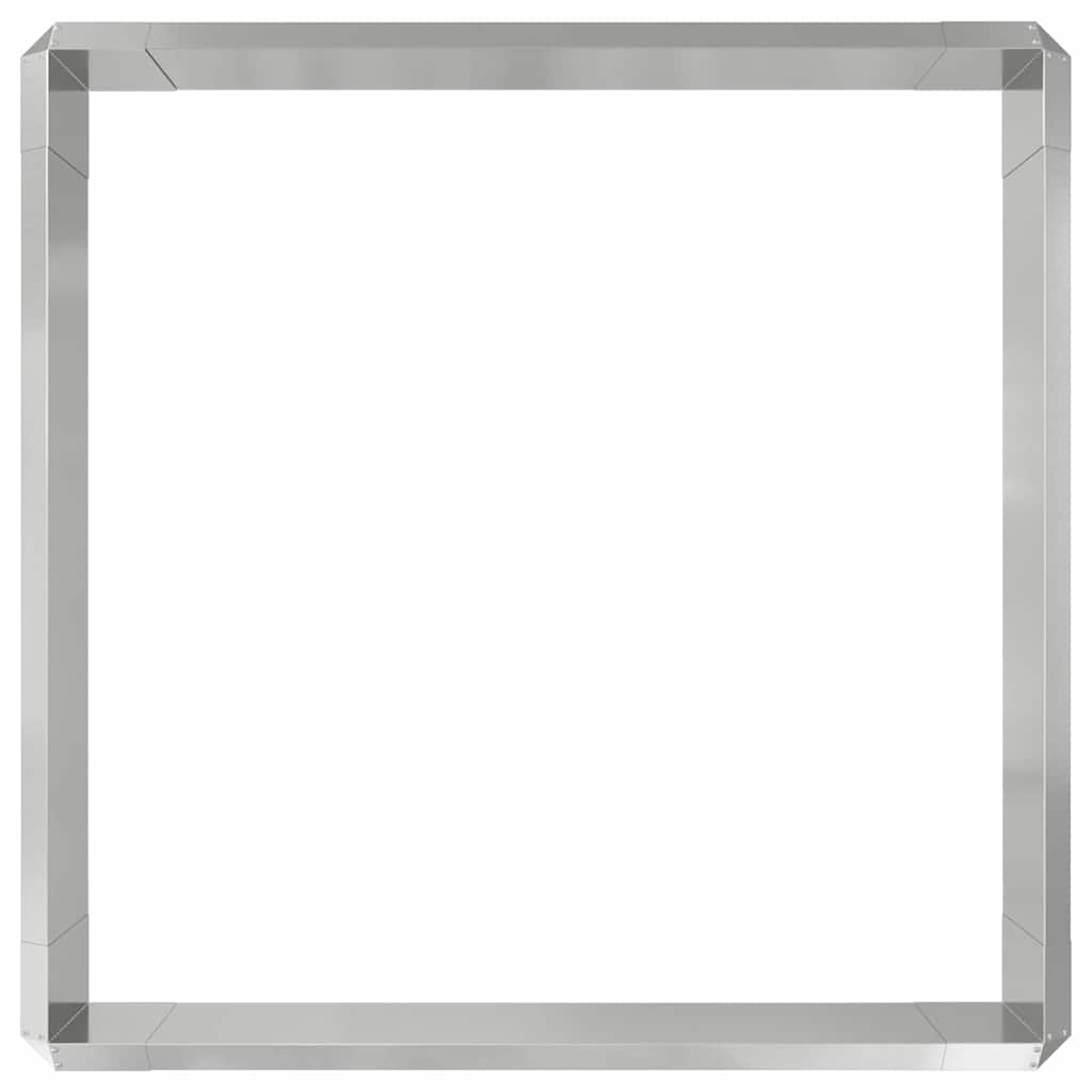 Schneckenzauns 8 stk. 100 x 3,5 x 25 cm Verzinkter Stahl Silber