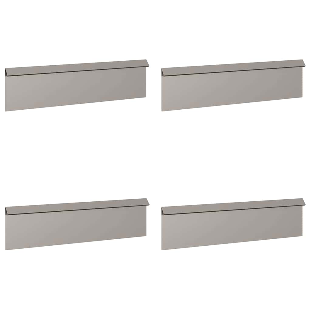 Schneckenzauns 8 stk. 100 x 3,5 x 25 cm Wetterfeststahl Rostig